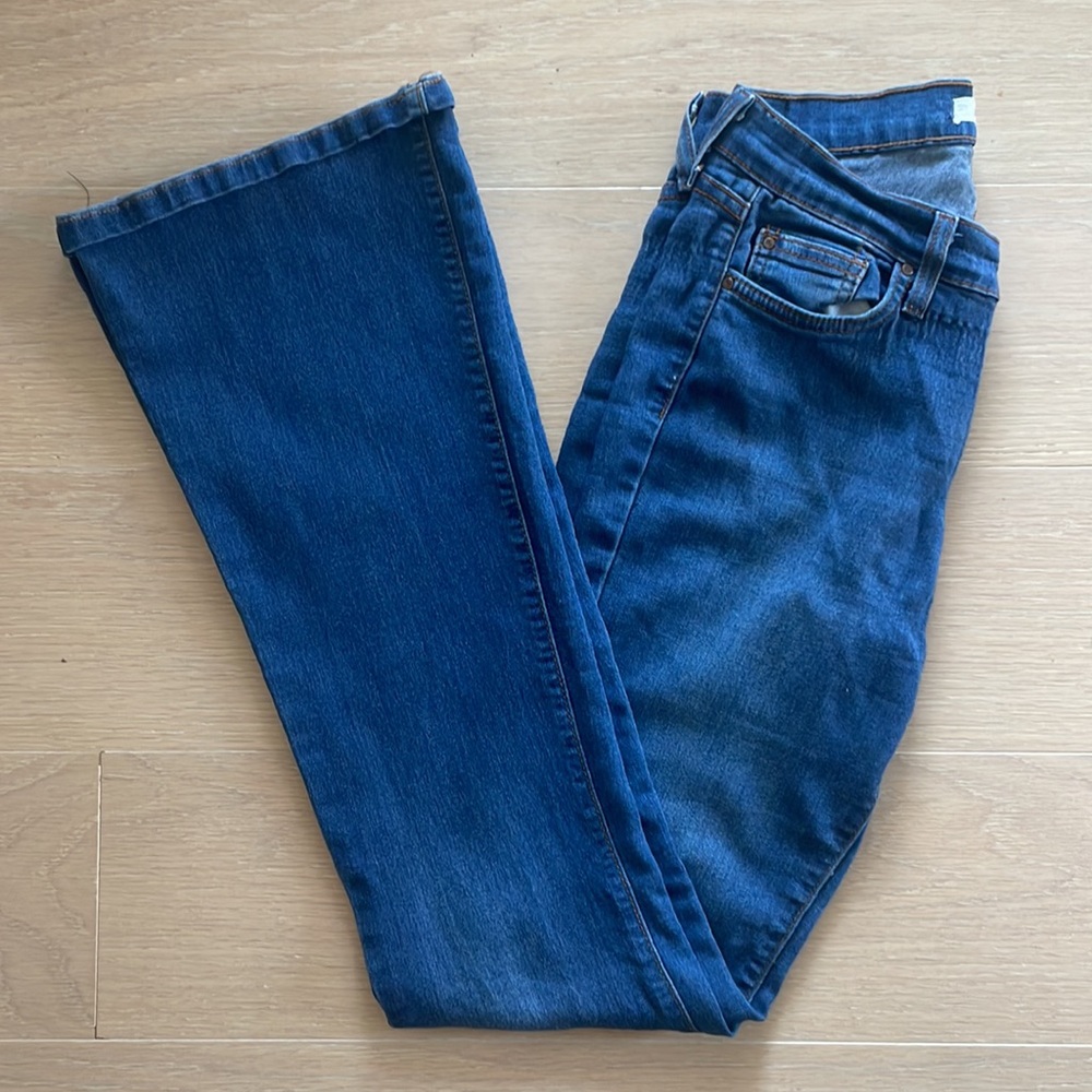 Angry Rabbit Basic Flare Jeans In Medium Blue (Eu… - image 6